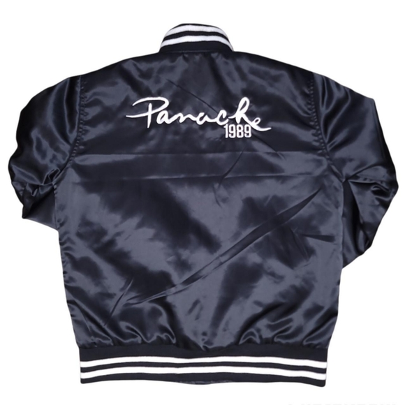 PANACHE 1989 SATIN BEAR BOMBER STYLE JACKET - Picture 2 of 3